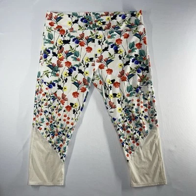 Power Hold Fabletics Leggings Women XXL Multicolor Mid Rise Capri Floral Active - Image 1 of 4