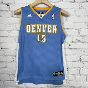 Adidas Denver Nuggets Carmelo Anthony #15 Jersey Youth Size L 14-16 Stitched +2 - Picture 1 of 18
