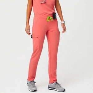 XXSP Figs Yola Hot Coral Skinny Scrub Pants Limited Edition Color - Picture 1 of 4