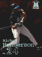 1999 SkyBox Molten Metal #93 Rickey Henderson MS