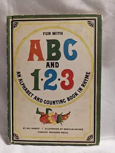 1965 "Fun with ABC and 123" Alphabet and Counting Book by Hal Dareff - PRE-OWNED - Foto 1 di 10
