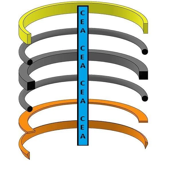 Kit de sello de cilindro de puerta AH167533 para John Deere 1312C 1510C 18 Foto 1 de 1