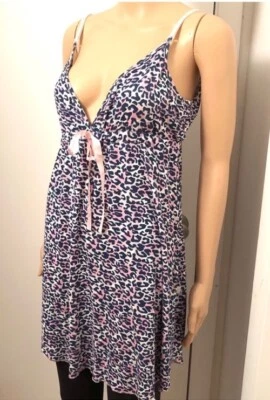 Camisola Mensageiros Dos Sonhos estampa animal alças ajustáveis azul rosa tamanho G - Imagem 1 de 4