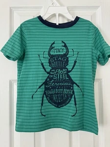 Lands’ End Green Beetle T-Shirt Boys- Size 4- VGUC - Picture 1 of 6