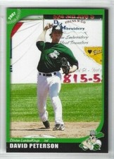 2007 Clinton LumberKings (Class A-Texas Rangers) David Peterson