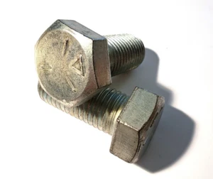 (2 Stück) 1"-8 x 2-1/4" Sechskantschraube Schraube Stahl verzinkt Grobgewinde Güteklasse 5 - Bild 1 von 1
