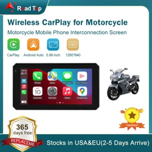Wireless Carplay for Motorcycle 5.98" Portable Touchscreen Waterproof Navigation - Picture 1 of 7