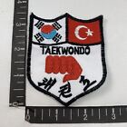 Martial Arts Taekwondo Patch  South Korea Turkey Flags Tae Kwon Do S60f
