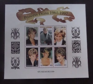 Barbuda 1998 SG1335/40 Dianna Commemoration sheetlet 1997 MNH UM unmounted mint - Imagen 1 de 1