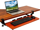 Keyboard Tray under Desk for Corner L Shaped Desk, Ergonomic Corner Desk Keyboar