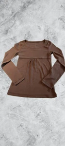 Limited Too Girls Long Sleeve Brown Top Size 10 - Picture 1 of 11