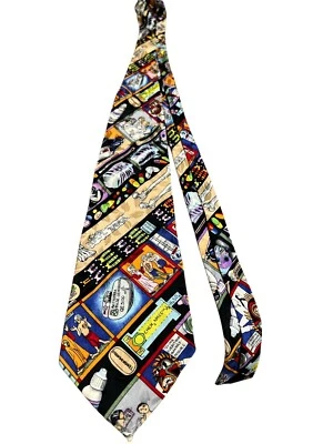 Corbata formal de seda médica vintage Dr Pharmacy  Foto 1 de 3