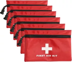 Paquete de 6 bolsas de primeros auxilios vacías, mini kit de primeros auxilios vacío de viaje bolsa para Eme... - Imagen 1 de 9