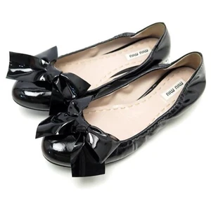 Miu Miu Black patent ballerinas - Picture 1 of 12