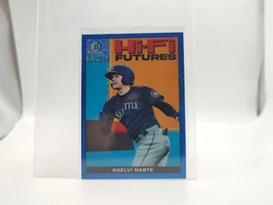 2022 Bowman Hi-Fi Futures Mega Box Blue Mojo Refractor /150 Noelvi Marte #HIFI-9 - Picture 1 of 2