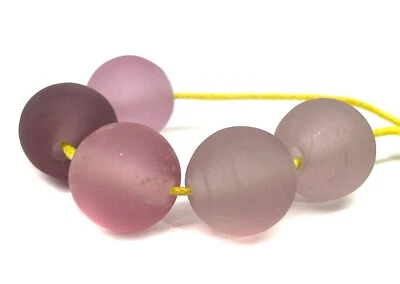 Cuentas de vidrio de murano hechas a mano de la marca James Jankewicz 5 piezas Foto 1 de 4