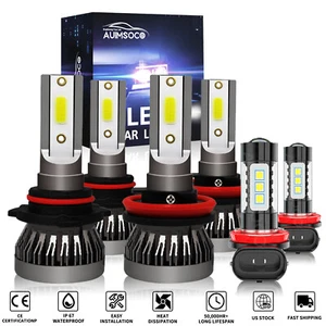 For Honda Civic 2016 2017 2018 - 2020 LED Headlight High/Low Fog Lights Bulbs - Picture 1 of 12