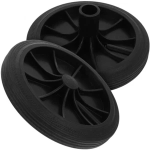 2 Pcs Waste Management Wheel Replacement Outdoor Trash Can Wheels - Picture 1 of 12