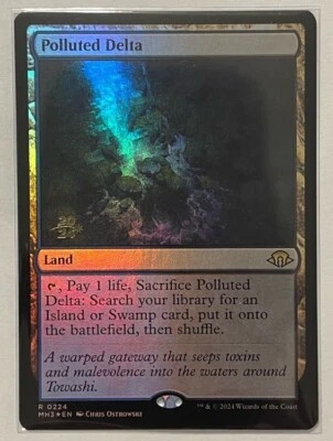Polluted Delta Prerelease Foil - Modern Horizons 3 MTG Magic the Gathering - Image 1 of 2