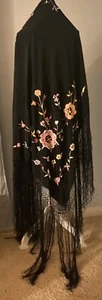 Flamenco Vintage Spanish Manton de Mantilla - Picture 1 of 11