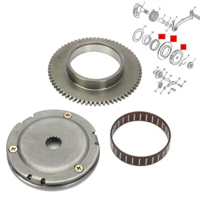 PARA YAMAHA RAPTOR 90 YFM 90 YFM90 2009-2013 CONJUNTO DE ENGRANAJES DE EMBRAGUE DE ARRANQUE Foto 1 de 4