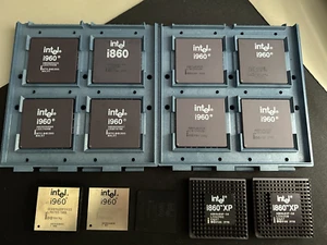 Intel i960 & i860 CPU Lot (13x) – A80860XP-50, RP3V33, HA33 – Vintage RISC CPU - Bild 1 von 4