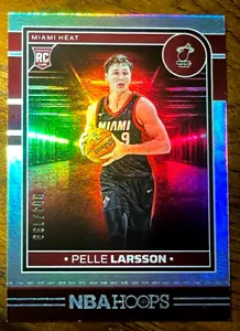 2024-25 Panini NBA Hoops Pelle Larsson Rookie Silver Holofoil #/199 Heat RC SP - Bild 1 von 3