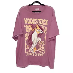 American Classics Pink Woodstock Oversize Tee Unisex Size L/XL - Picture 1 of 3