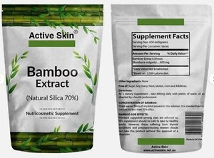Extracto de bambú en polvo | Sílice natural 70% | 100g | Piel activa - Imagen 1 de 4