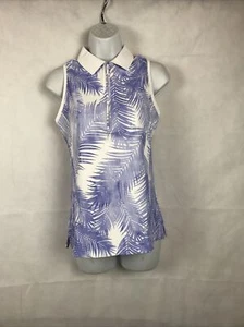 Peter Millar Damen 1/4 Zip Cutoff Kragen Sonnenschutz Lila Tropical S - Bild 1 von 7