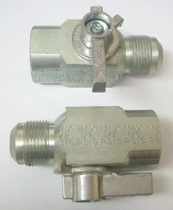 Válvula recta de rango de gas Lasco 10-1643 15/16"" llamarada macho x tubería hembra de 3/4 - Imagen 1 de 1