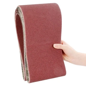 Paquete de 5 lijadoras de banda lijadoras de papel de 6 x 48 pulgadas 80 granos...  - Imagen 1 de 7