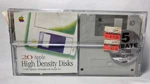 Apple High-Density 1.44MB Floppy Disks - Pack of 20 New Sealed            (B12) - Picture 1 of 16