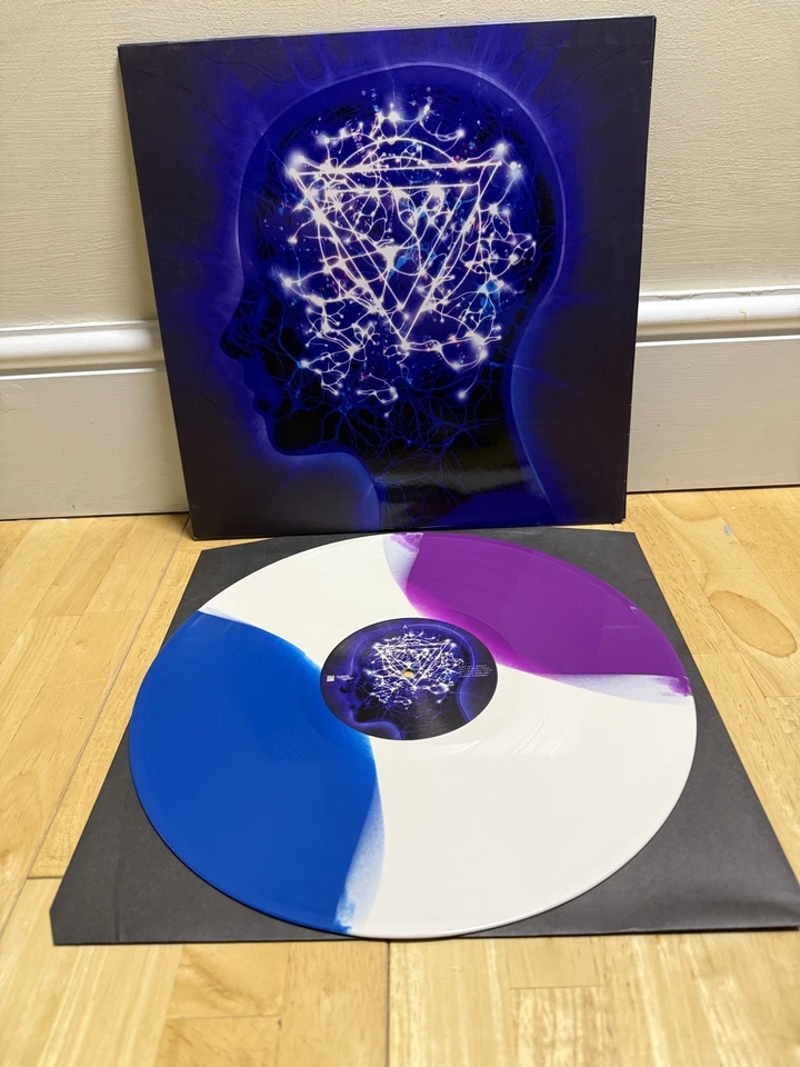 Enter Shikari – The Mindsweep Vinyl Record blue/cream/purple/stripe 2015 - Image 1 of 1