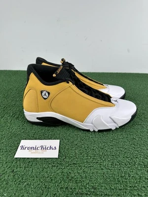 12 码 - Air Jordan 14 Retro Light Ginger 2022 (487471-701) - 无盒 — 第 1/4 张图片