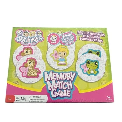 Squinkies Memory Match Game Ages 4+ Kids Educational Bonus Surprise Squinkie NEW - Image 1 of 4