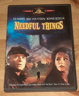 Needful Things (DVD, 1993) Ed Harris, Max von Sydow, Bonnie Bedeli, Stephen King - Image 1 of 4