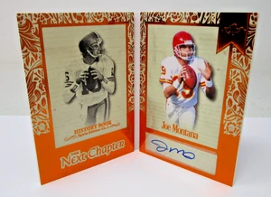 Joe Montana 2025 Leaf History Book Next Chapter #JC-JM1 Bronze Foil Auto 21/25 - Bild 1 von 4