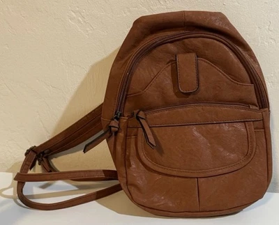 Adorable Bolso Bandolera Pequeño Bueno Marrón Imitación Cuero Bandolera Foto 1 de 4