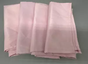 Set of 4 Mill & Thread Polyester Solid Pink Napkins 20" X 20" - Picture 1 of 5