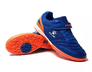 Soccer Shoes for Boys Girls Kids Outdoor/Indoor Turf Soccer 4 Big Kid Blue - Picture 1 of 7