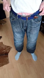 Bikehose Jeans , Blau,Mit Hüft- und Knieprotektoren in Kevlartaschen, Gr 54 / 32 - Bild 1 von 7