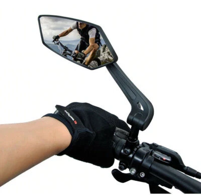 Fahrradspiegel E-Bike Rückspiegel Echtglas Fahrradlenker rechts links MTB City - Bild 1 von 4