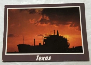Ship In The Gulf Of Mexico In The Rio Grande Valley Of Texas. Postcard (C3) - Picture 1 of 2
