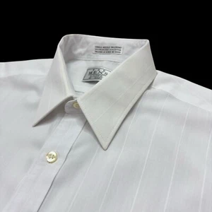 The Men's Store at Sears White Dress Shirt 15.5 32/33 Poly-Cotton Blend - Picture 1 of 16