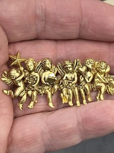 I Am Edgar Berebi. 1 Of My Angels Of Love All In A row Brooch Pin . - Picture 1 of 12