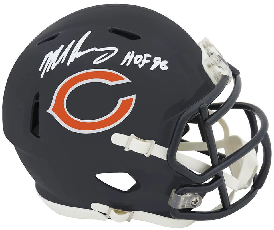 Minicasco de velocidad Riddell firmado por Mike Singletary de los Chicago Bears con HOF'98 (CERTIFICADO DE AUTENTICIDAD SS) Foto 1 de 1
