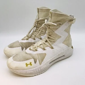 Under Armour Highlight Ace 2.0 Volleyball Shoes size 11 White & Gold Lightweight - Picture 1 of 12