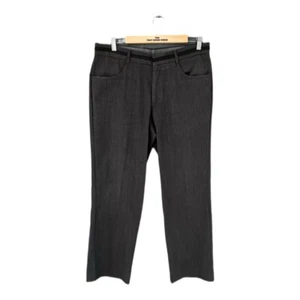 Mens Grey Smart Straight Leg Work Trousers Size W34 L29 - Picture 1 of 4