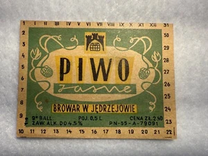 PIOW Jasne Browar W Jedrzejowie Beer Label  SPC445 - Picture 1 of 2